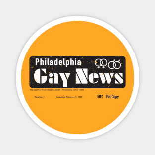 Retro Philadelphia Gay Newspaper Magnet